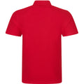 Rot - Back - PRO RTX Herren Pro Pique Polo Shirt