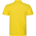 Gelb - Back - PRO RTX Herren Pro Pique Polo Shirt