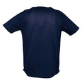 Marineblau - Back - SOLS Herren Sporty Performance T-Shirt, Kurzarm, Rundhals