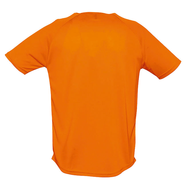 Neonorange - Back - SOLS Herren Sporty Performance T-Shirt, Kurzarm, Rundhals