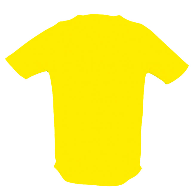 Zitrone - Back - SOLS Herren Sporty Performance T-Shirt, Kurzarm, Rundhals