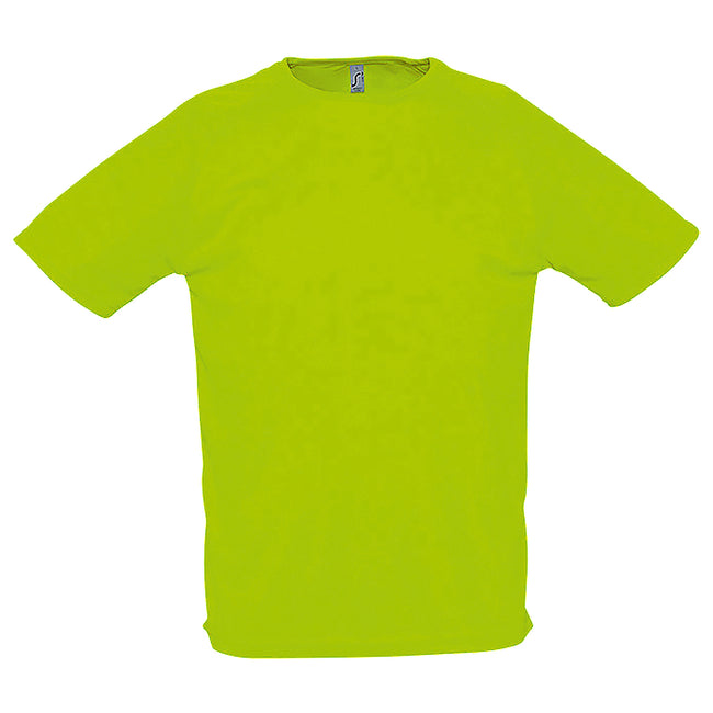 Neongrün - Front - SOLS Herren Sporty Performance T-Shirt, Kurzarm, Rundhals