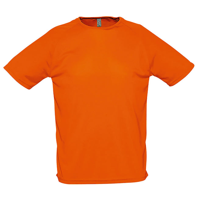 Orange - Front - SOLS Herren Sporty Performance T-Shirt, Kurzarm, Rundhals