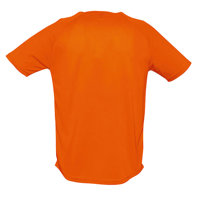 Orange - Back - SOLS Herren Sporty Performance T-Shirt, Kurzarm, Rundhals