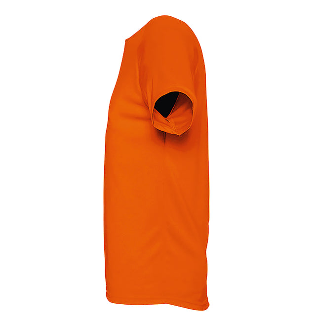 Orange - Side - SOLS Herren Sporty Performance T-Shirt, Kurzarm, Rundhals