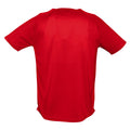 Rot - Back - SOLS Herren Sporty Performance T-Shirt, Kurzarm, Rundhals