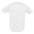 Weiß - Back - SOLS Herren Sporty Performance T-Shirt, Kurzarm, Rundhals