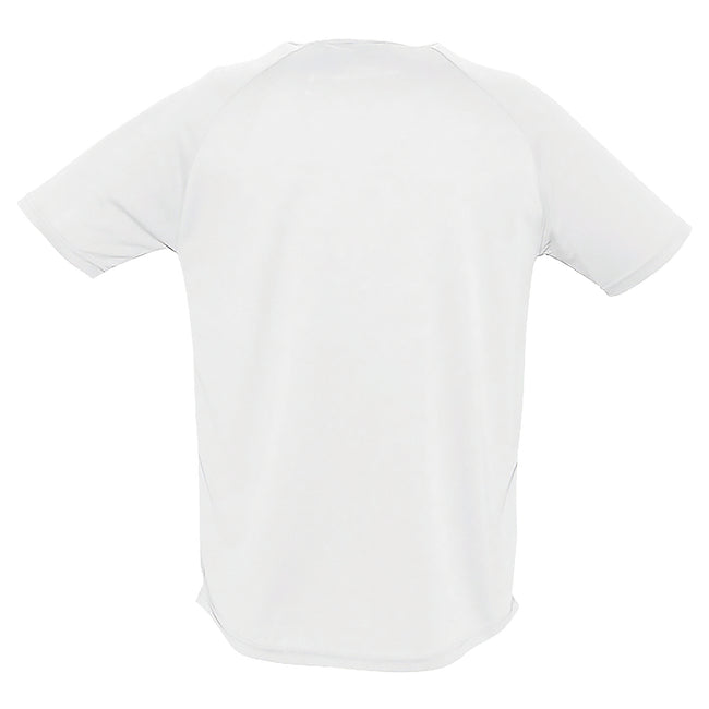 Weiß - Back - SOLS Herren Sporty Performance T-Shirt, Kurzarm, Rundhals