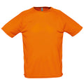 Neonorange - Front - SOLS Herren Sporty Performance T-Shirt, Kurzarm, Rundhals