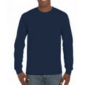 Sport Marineblau - Back - Gildan Herren T-Shirt Hammer, schwere Qualität, langärmlig
