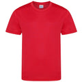 Rot - Front - AWDis Childrens-Kinder Cool-Smooth T-Shirt.