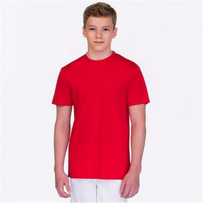 Rot - Back - AWDis Childrens-Kinder Cool-Smooth T-Shirt.