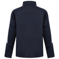 Marineblau-Weiß - Back - Finden & Hales Jungen Strick Trainingsjacke