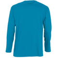 Wasserblau - Back - SOLS Herren Monarch Longsleeve - T-Shirt, Langarm