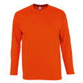 Orange - Front - SOLS Herren Monarch Longsleeve - T-Shirt, Langarm