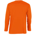 Orange - Back - SOLS Herren Monarch Longsleeve - T-Shirt, Langarm