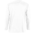 Weiß - Back - SOLS Herren Monarch Longsleeve - T-Shirt, Langarm