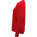 Rot - Side - SOLS Damen Performance T-Shirt Sporty, langärmlig