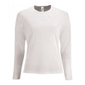 Weiß - Front - SOLS Damen Performance T-Shirt Sporty, langärmlig