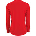 Rot - Back - SOLS Damen Performance T-Shirt Sporty, langärmlig