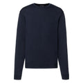 Dunkles Marineblau - Front - Russell Herren Baumwolle Acryl Sweater