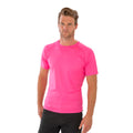 Neonpink - Back - Spiro Herren Aircool T-Shirt