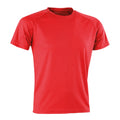 Rot - Front - Spiro Herren Aircool T-Shirt