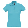 Atollblau - Front - SOLS Passion Damen Polo-Shirt, Kurzarm