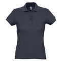 Marineblau - Front - SOLS Passion Damen Polo-Shirt, Kurzarm