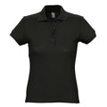 Schwarz - Front - SOLS Passion Damen Polo-Shirt, Kurzarm