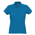 Aqua - Front - SOLS Passion Damen Polo-Shirt, Kurzarm