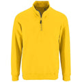 Gold - Front - SOLS Herren Stan Kontrast Zip Sweatshirt
