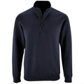 Dunkles Marineblau - Front - SOLS Herren Stan Kontrast Zip Sweatshirt