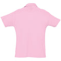 Pink - Back - SOLS Herren Summer II Pique Polo-Shirt, Kurzarm