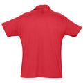 Rot - Back - SOLS Herren Summer II Pique Polo-Shirt, Kurzarm
