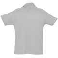 Grau meliert - Back - SOLS Herren Summer II Pique Polo-Shirt, Kurzarm