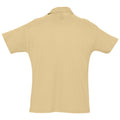 Sand - Back - SOLS Herren Summer II Pique Polo-Shirt, Kurzarm