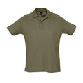 Army - Front - SOLS Herren Summer II Pique Polo-Shirt, Kurzarm