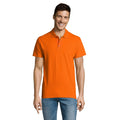 Orange - Back - SOLS Herren Summer II Pique Polo-Shirt, Kurzarm