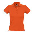 Orange - Front - SOLS People Damen Polo-Shirt, Kurzarm