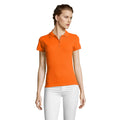 Orange - Back - SOLS People Damen Polo-Shirt, Kurzarm