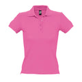 Pink - Front - SOLS People Damen Polo-Shirt, Kurzarm