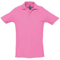 Pink - Front - SOLS Herren Spring II Polo-Shirt, Kurzarm