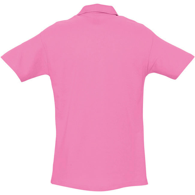 Pink - Back - SOLS Herren Spring II Polo-Shirt, Kurzarm