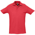 Rot - Front - SOLS Herren Spring II Polo-Shirt, Kurzarm