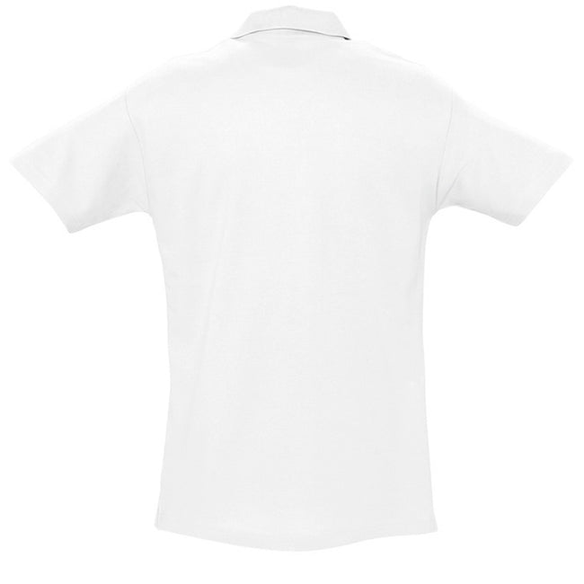 Weiß - Back - SOLS Herren Spring II Polo-Shirt, Kurzarm