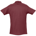 Burgunder - Back - SOLS Herren Spring II Polo-Shirt, Kurzarm