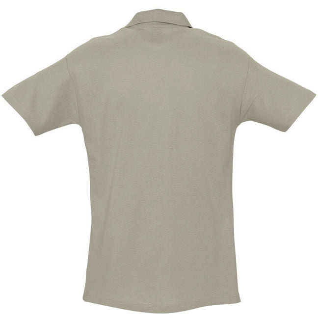 Khaki - Back - SOLS Herren Spring II Polo-Shirt, Kurzarm