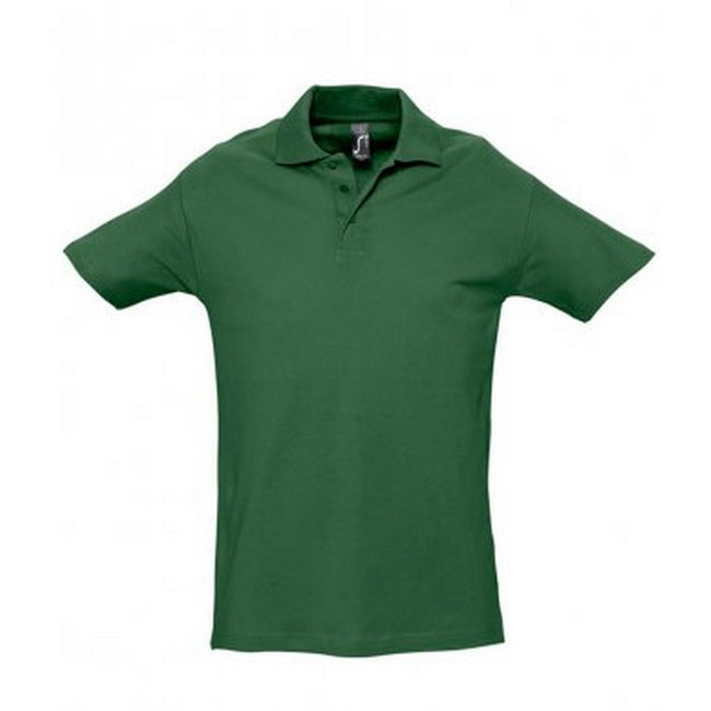 Tannengrün - Front - SOLS Herren Spring II Polo-Shirt, Kurzarm