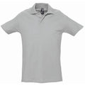 Grau meliert - Front - SOLS Herren Spring II Polo-Shirt, Kurzarm
